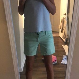 Sea form green shorts with pockets